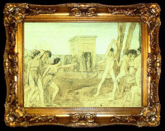 framed  Edgar Degas Young Spartans, ta009-2